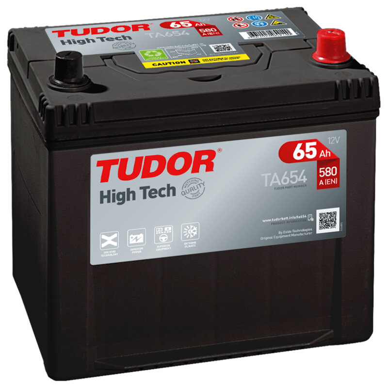BATERIA TUDOR 65AH 580A