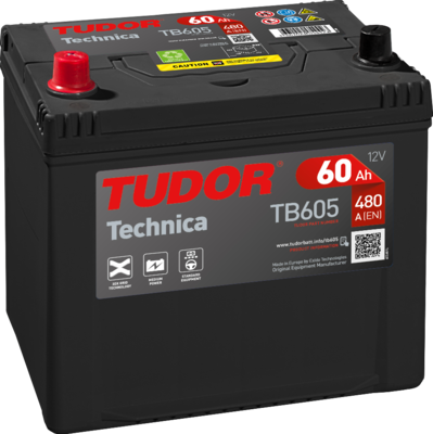 BATERIA TUDOR 60AH 480A