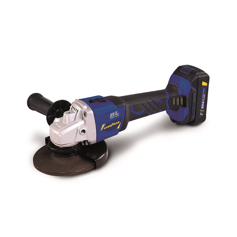 AMOLADORA LITIO GOODYEAR 20V 115MM BRUSHLESS BAT 4.0AH Y CARGADOR