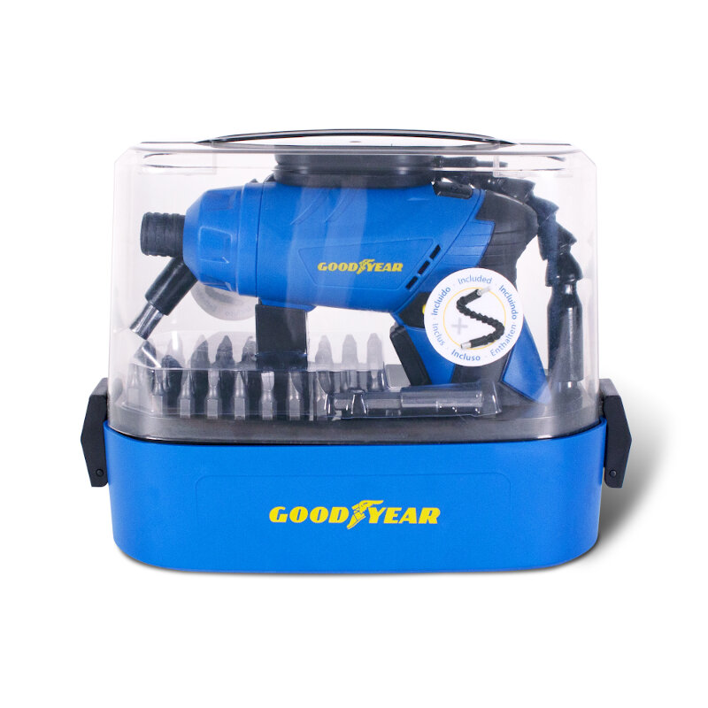 ATORNILLADOR GOODYEAR LITIO GY1353LS NEMAC C/ALARGADOR LUZ LED